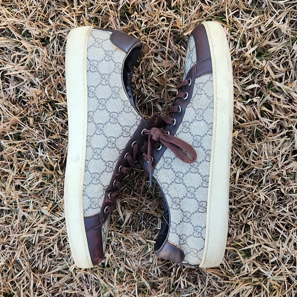 Gucci Men's GG Monogram Canvas Sneaker size 10 - Picture 13 of 17